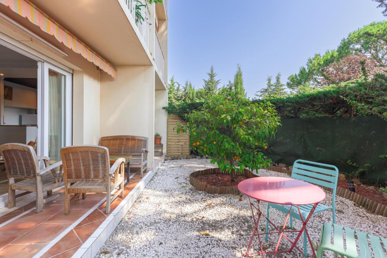 Beauvallon Plage - Magnifique T2 Avec Jardin, Proche Centre, Mer Antibes Zewnętrze zdjęcie