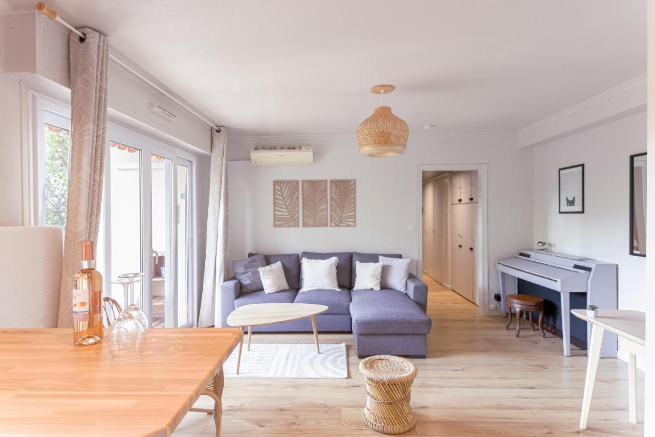 Beauvallon Plage - Magnifique T2 Avec Jardin, Proche Centre, Mer Antibes Zewnętrze zdjęcie