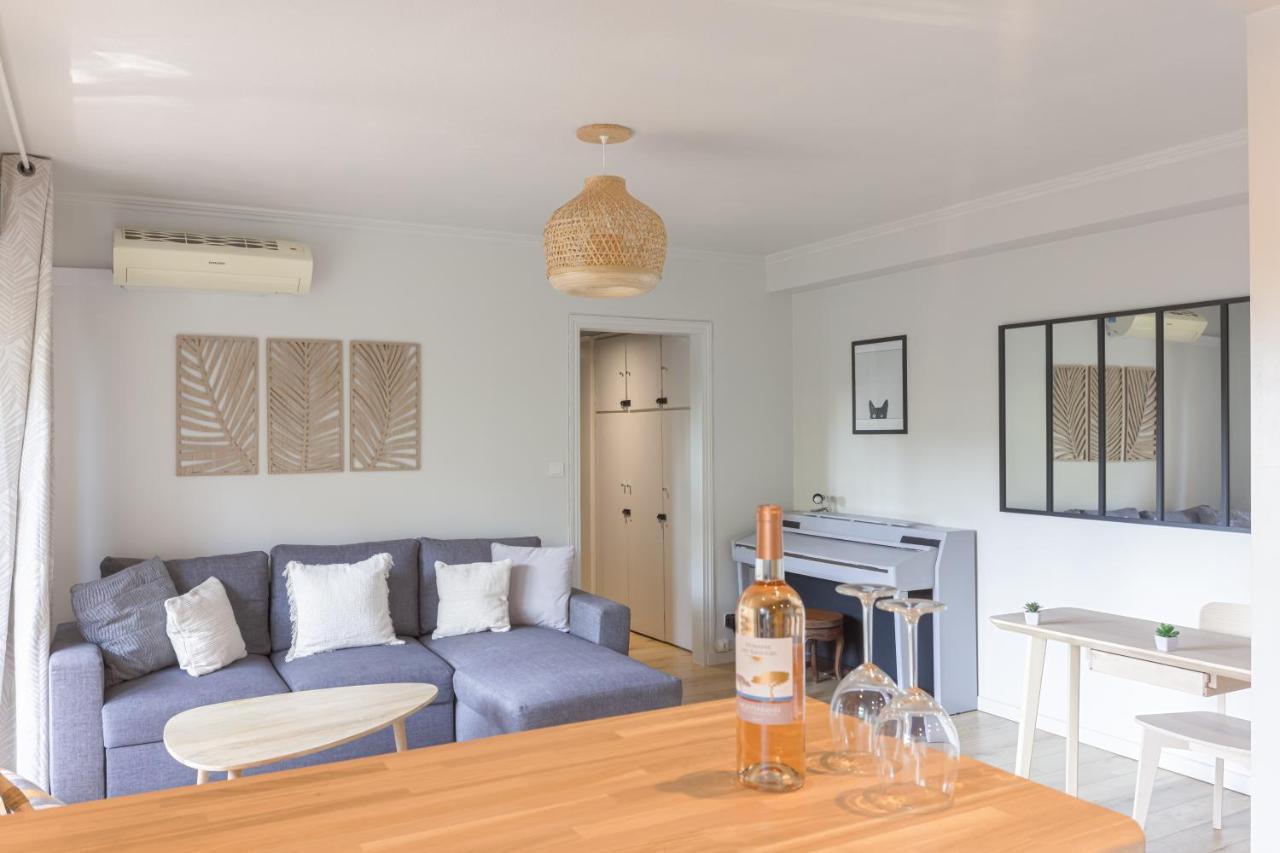 Beauvallon Plage - Magnifique T2 Avec Jardin, Proche Centre, Mer Antibes Zewnętrze zdjęcie